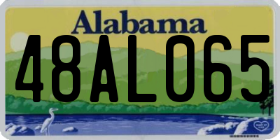 AL license plate 48AL065