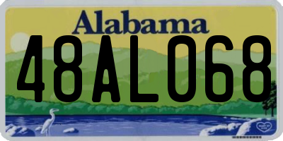 AL license plate 48AL068