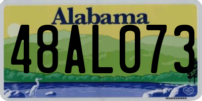 AL license plate 48AL073