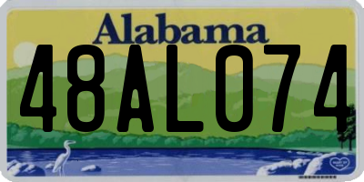 AL license plate 48AL074