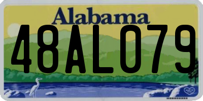 AL license plate 48AL079