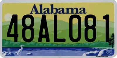 AL license plate 48AL081