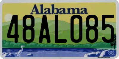 AL license plate 48AL085