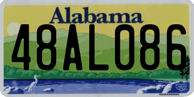 AL license plate 48AL086