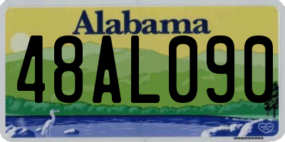AL license plate 48AL090