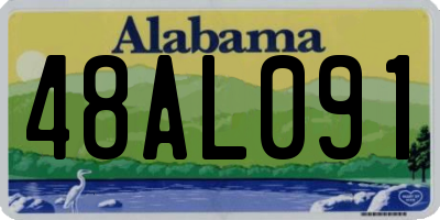 AL license plate 48AL091