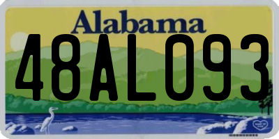 AL license plate 48AL093