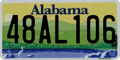 AL license plate 48AL106