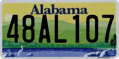 AL license plate 48AL107