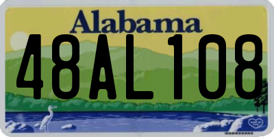 AL license plate 48AL108