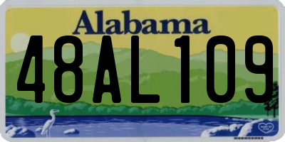 AL license plate 48AL109