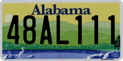 AL license plate 48AL111