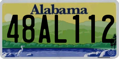 AL license plate 48AL112