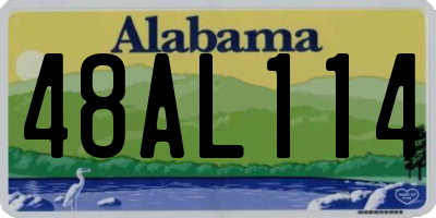AL license plate 48AL114