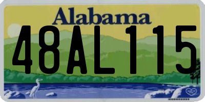 AL license plate 48AL115
