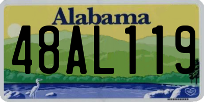 AL license plate 48AL119