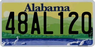 AL license plate 48AL120