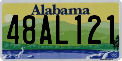 AL license plate 48AL121