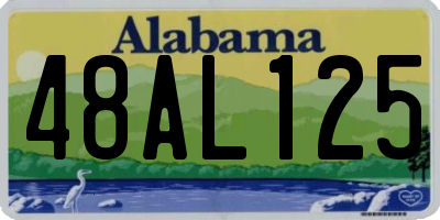 AL license plate 48AL125