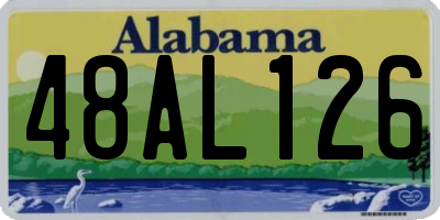 AL license plate 48AL126
