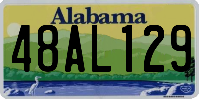 AL license plate 48AL129