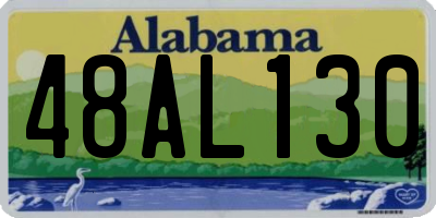AL license plate 48AL130