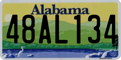 AL license plate 48AL134