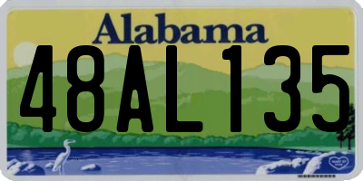 AL license plate 48AL135