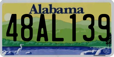 AL license plate 48AL139