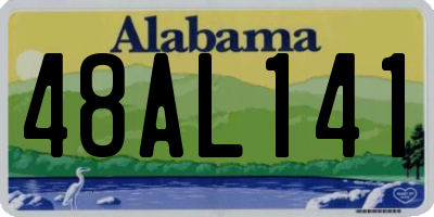 AL license plate 48AL141