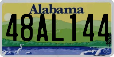 AL license plate 48AL144