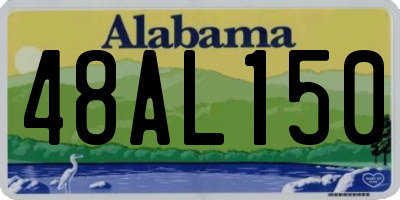 AL license plate 48AL150