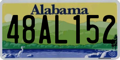 AL license plate 48AL152