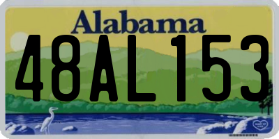 AL license plate 48AL153
