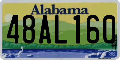AL license plate 48AL160