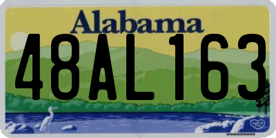 AL license plate 48AL163