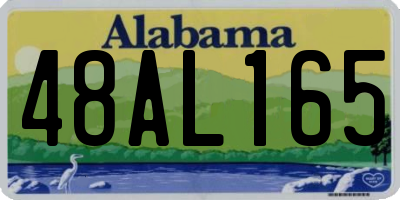 AL license plate 48AL165