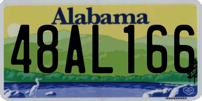 AL license plate 48AL166