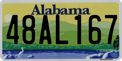 AL license plate 48AL167
