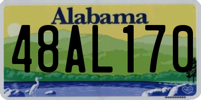 AL license plate 48AL170