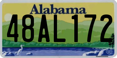 AL license plate 48AL172