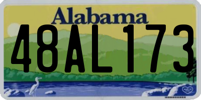 AL license plate 48AL173
