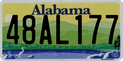 AL license plate 48AL177