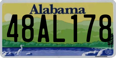 AL license plate 48AL178