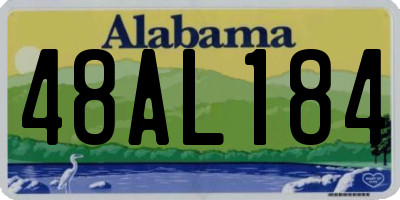 AL license plate 48AL184