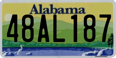 AL license plate 48AL187
