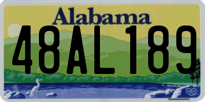 AL license plate 48AL189