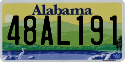 AL license plate 48AL191