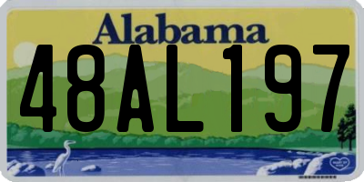AL license plate 48AL197