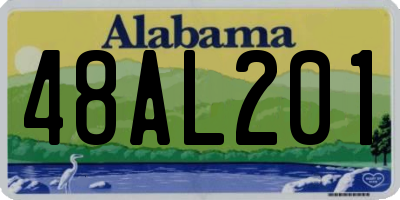 AL license plate 48AL201
